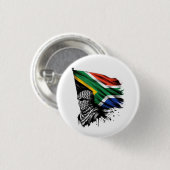 BADGE ROND 2,50 CM AFRIQUE DU SUD AVEC PALESTINE (Devant & derrière)