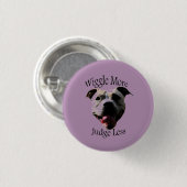 Badge Rond 2,50 Cm "Agitez plus, juge moins" de bouton (Devant & derrière)