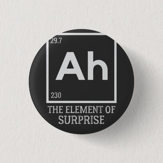 Badge Rond 2,50 Cm Ah the Element of surprises (Devant)