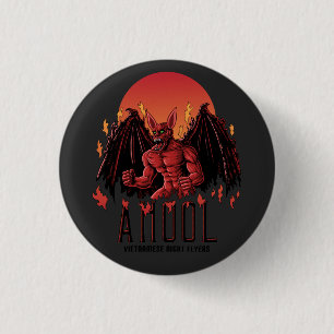 Badge Rond 2,50 Cm Ahool Vietnamien Night Flyers Cryptid