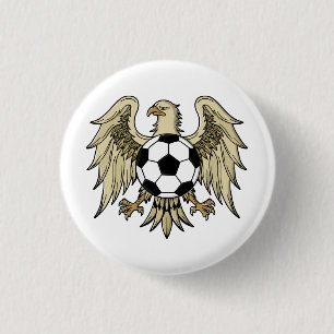 Badge Rond 2,50 Cm Aigle du blason d'héritage allemand