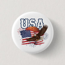 Aigle patriotique américain avec design de la plan