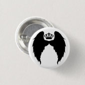 Badge Rond 2,50 Cm Ailes et talent de couronne (Devant & derrière)