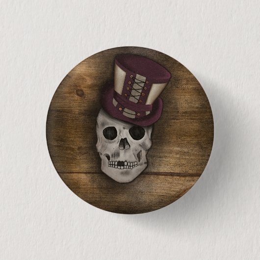 Badge Rond 2,50 Cm Aimant Steampunk (Devant)