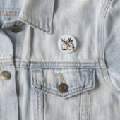 Badge Rond 2,50 Cm Aimer les lapines (En situation)