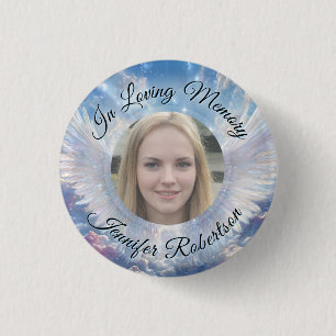 Badge Rond 2,50 Cm Ajouter une photo au mémorial personnalisé