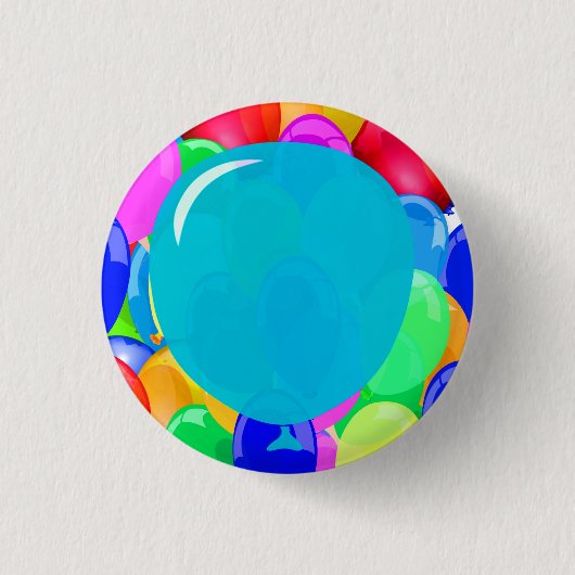 Badge Rond 2,50 Cm Ajoutez vos ballons des textes (Devant)