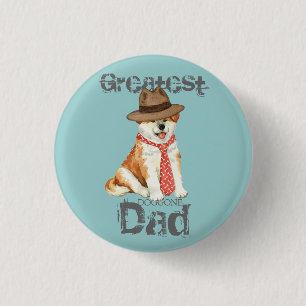 Badge Rond 2,50 Cm Akita