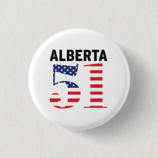 Badge Rond 2,50 Cm Alberta 51e État américain WEXIT