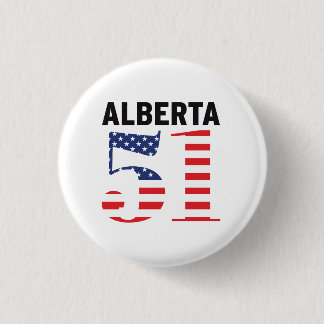 Badge Rond 2,50 Cm Alberta 51e WEXIT de l'État américain