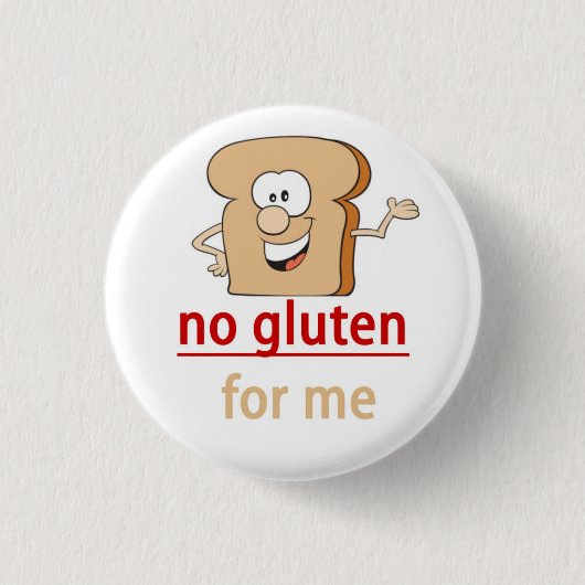 Badge Rond 2,50 Cm Alerte d'allergie de gluten (Devant)