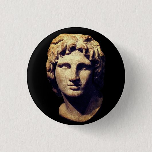 Badge Rond 2,50 Cm Alexandre le Grand (Devant)