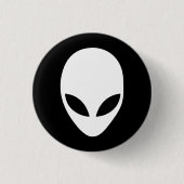 Badge Rond 2,50 Cm Alien (Devant)