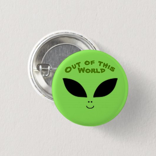 Badge Rond 2,50 Cm Alien (Devant & derrière)