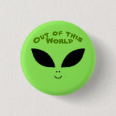 Badge Rond 2,50 Cm Alien (Devant)