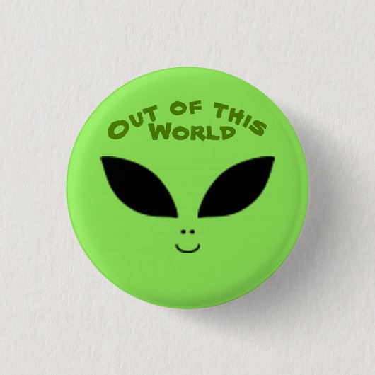 Badge Rond 2,50 Cm Alien (Devant)