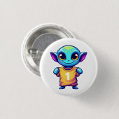 Badge Rond 2,50 Cm Alien de Lil (Devant & derrière)