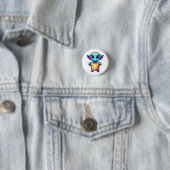 Badge Rond 2,50 Cm Alien de Lil (En situation)