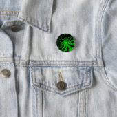 Badge Rond 2,50 Cm Alien Fractal Burst (En situation)