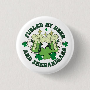 Badge Rond 2,50 Cm Alimenté par la bière et les bêtises