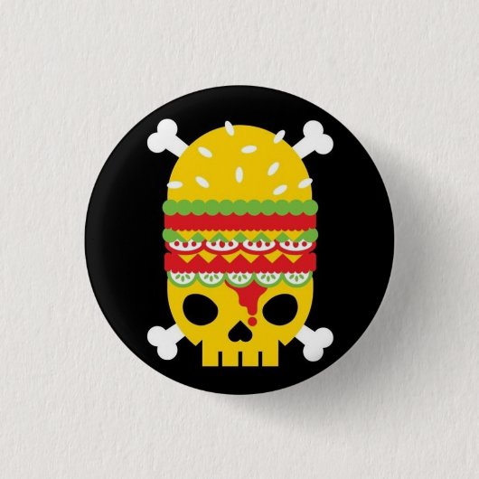 Badge Rond 2,50 Cm Aliments de préparation rapide (Devant)