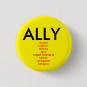 Badge Rond 2,50 Cm Allié (Devant)