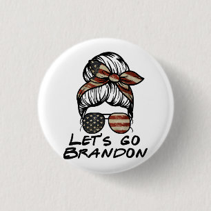 Badge Rond 2,50 Cm Allons Brandon, allons Brandon