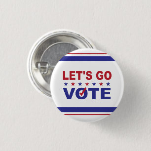 Badge Rond 2,50 Cm Allons Voter