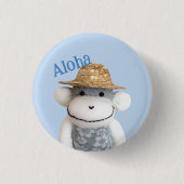 Badge Rond 2,50 Cm Aloha Sock Monkey(Garçon) (Devant)