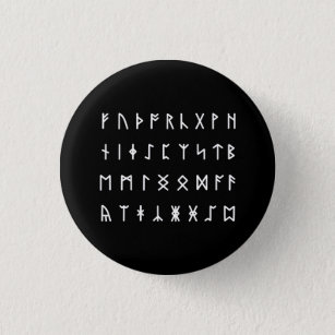 Badge Rond 2,50 Cm Alphabet Runique [Futhorc]
