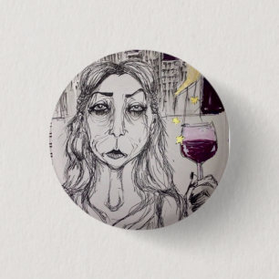 Badge Rond 2,50 Cm Amateur las de Soirée-Partie