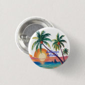 Badge Rond 2,50 Cm Ambiance Estivale (Devant & derrière)