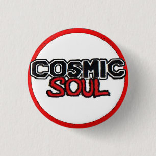 Badge Rond 2,50 Cm Âme cosmique - logo rond de cercle