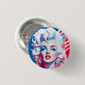 Badge Rond 2,50 Cm american fan 16 (Devant & derrière)