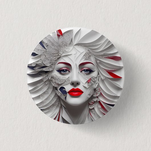 Badge Rond 2,50 Cm american fan 31 (Devant)