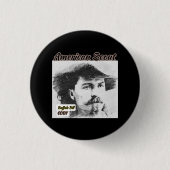 Badge Rond 2,50 Cm American Scout, Buffalo Bill Cody. (Devant)