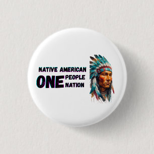 Badge Rond 2,50 Cm Amérindien