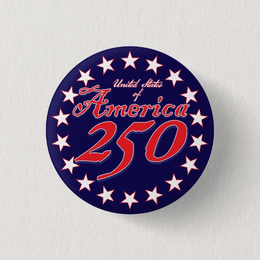 Badge Rond 2,50 Cm Amérique 250 (Devant)