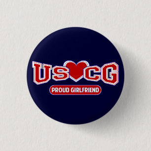 Badge Rond 2,50 Cm Amie fière d'USCG