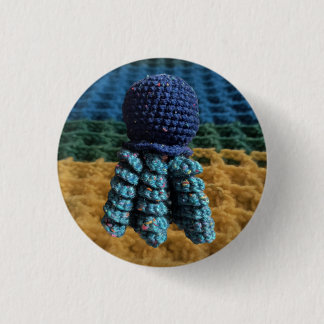 Badge Rond 2,50 Cm Amigurumi méduse