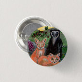 Badge Rond 2,50 Cm Amis de forêt (Devant & derrière)