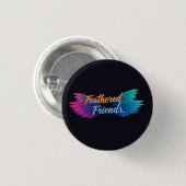 Badge Rond 2,50 Cm Amis de plumes (Devant & derrière)