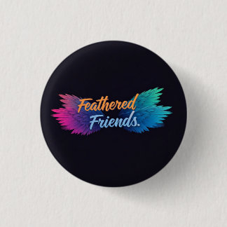 Badge Rond 2,50 Cm Amis de plumes