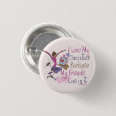 Badge Rond 2,50 Cm Amis en ligne (Devant & derrière)