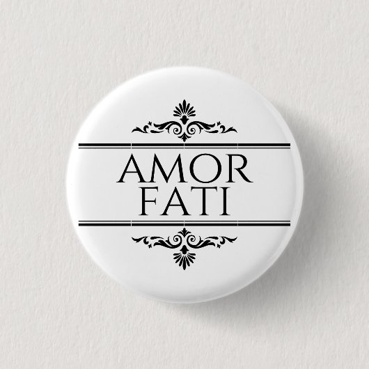 Badge Rond 2,50 Cm Amor Fati (Devant)