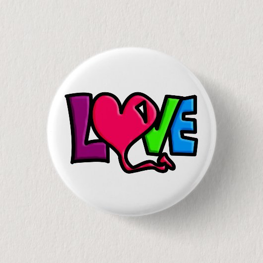 Badge Rond 2,50 Cm Amour (Devant)