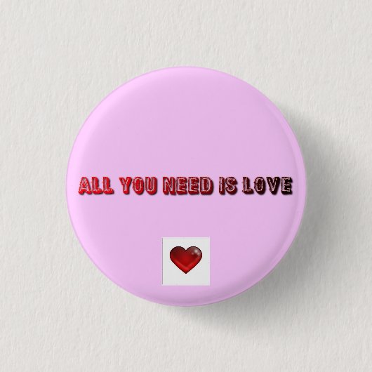 Badge Rond 2,50 Cm Amour (Devant)