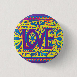 Badge Rond 2,50 Cm Amour d'arc-en-ciel