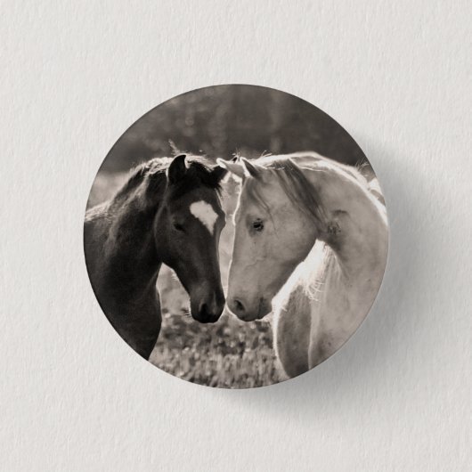 Badge Rond 2,50 Cm Amour de cheval (Devant)