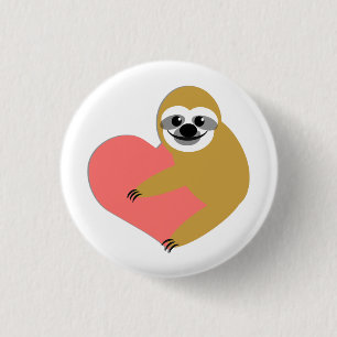 Badge Rond 2,50 Cm Amour de paresse